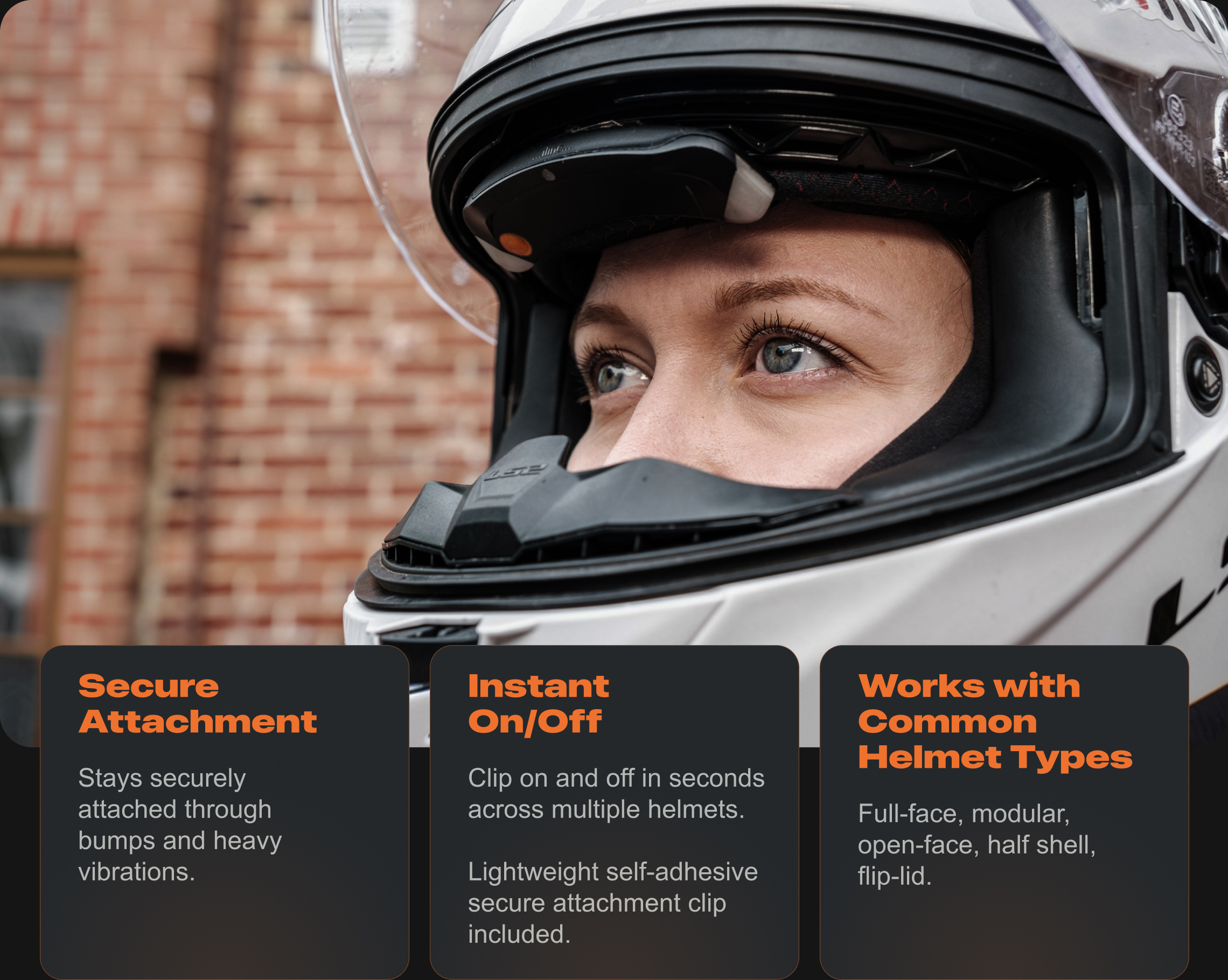 Works With Standard Helmet Types