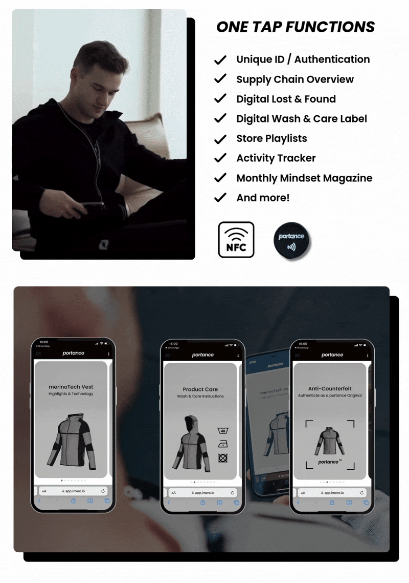 The 1st phygital Merino Jacket on the market