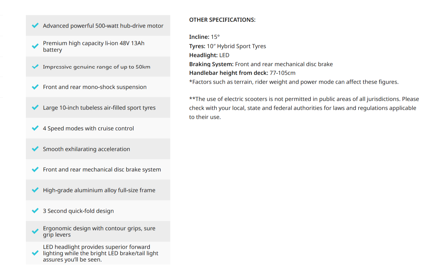 Technical Features