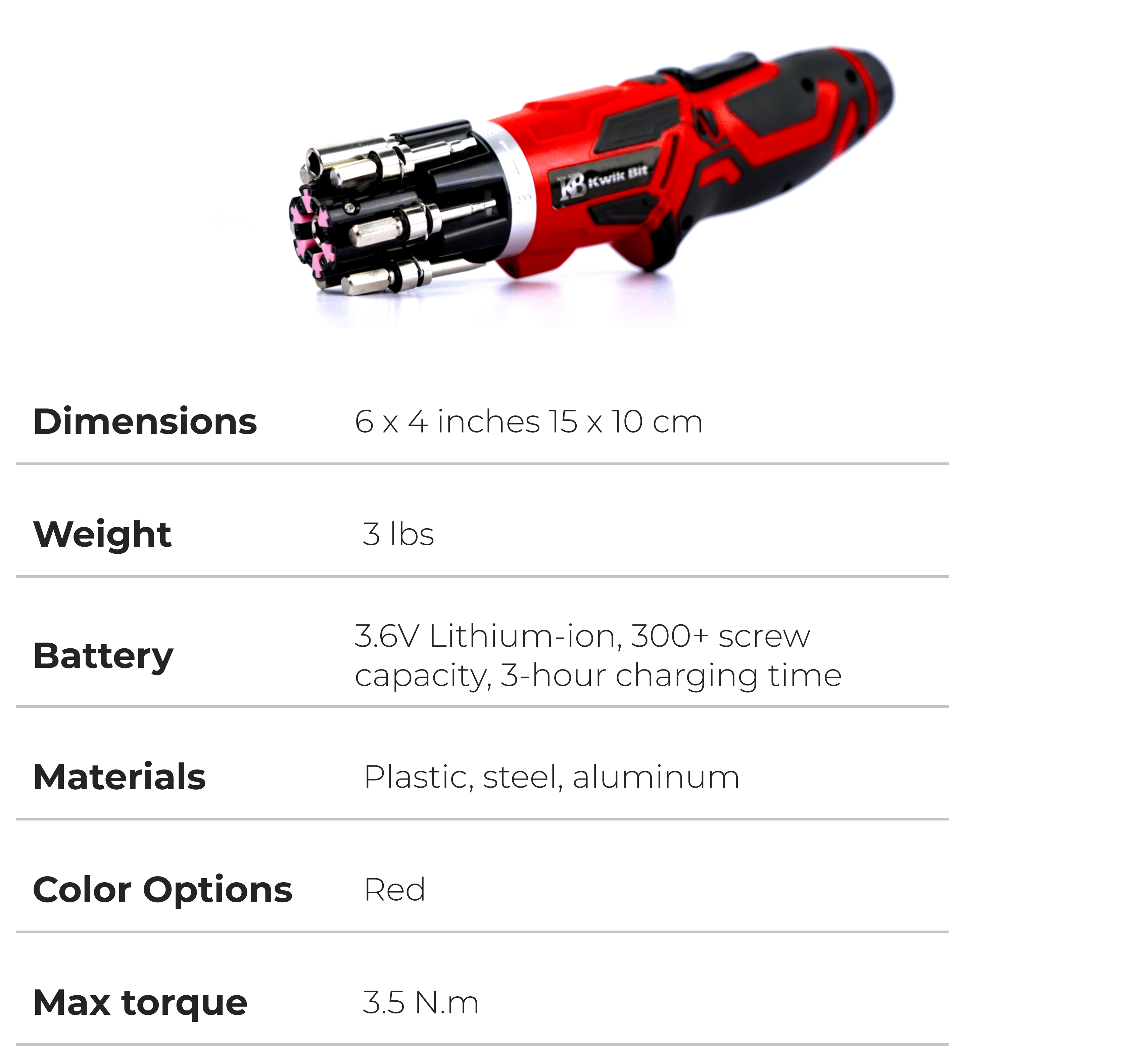 Specifications