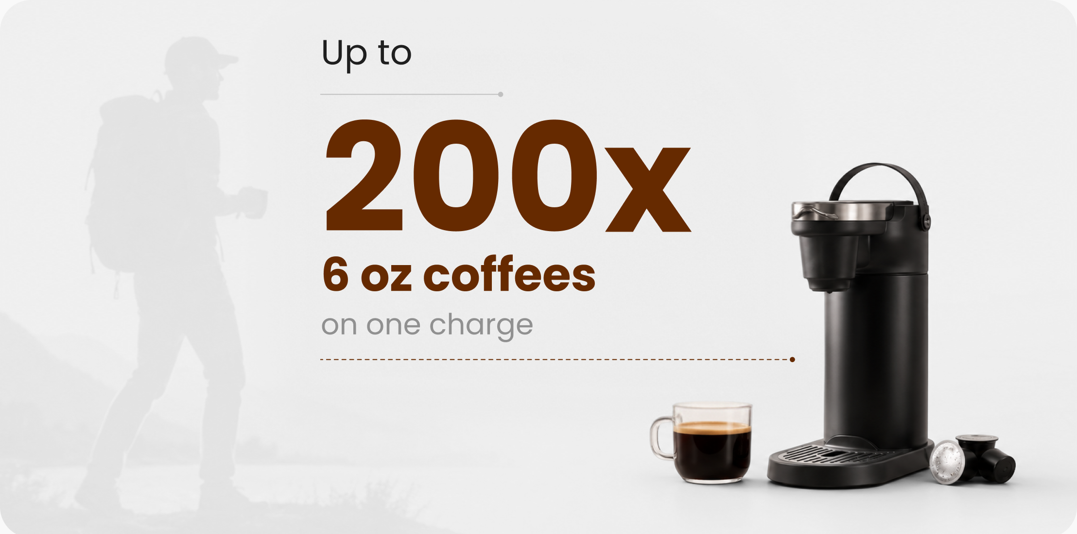 Up To 200 Cups On One Charge