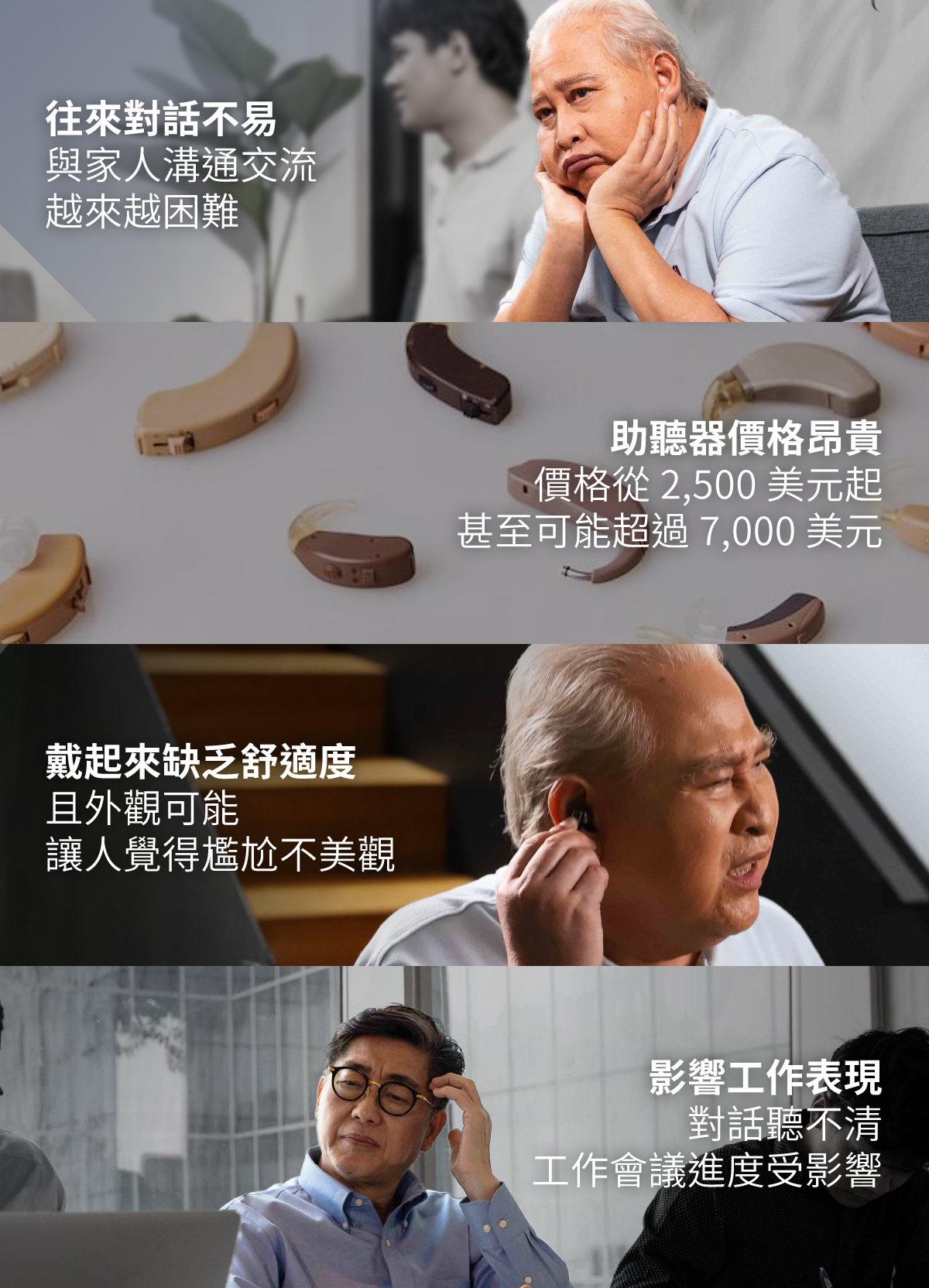 全球有4.3億人口因聽力受損,日常生活備受困擾