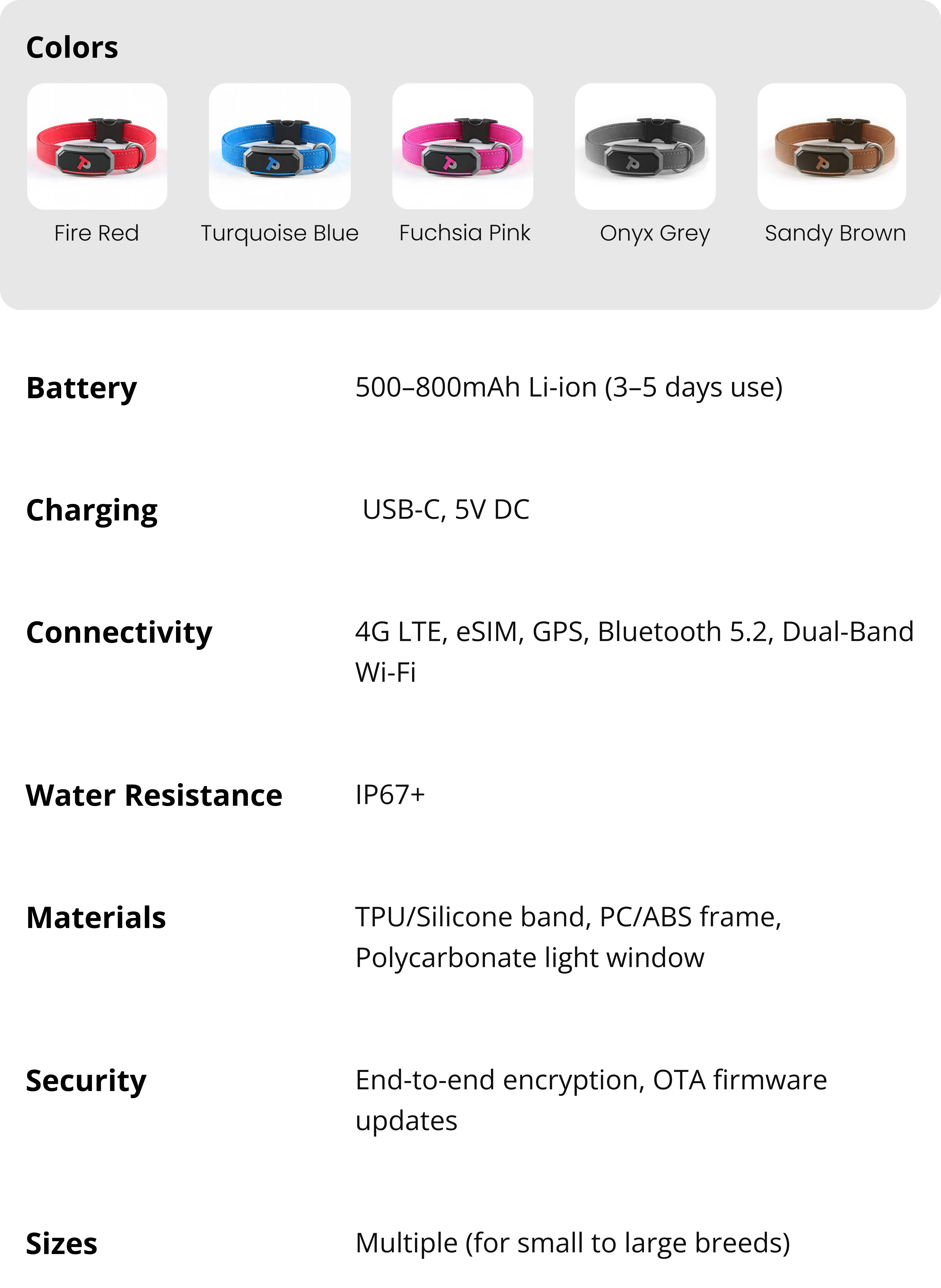 Specifications