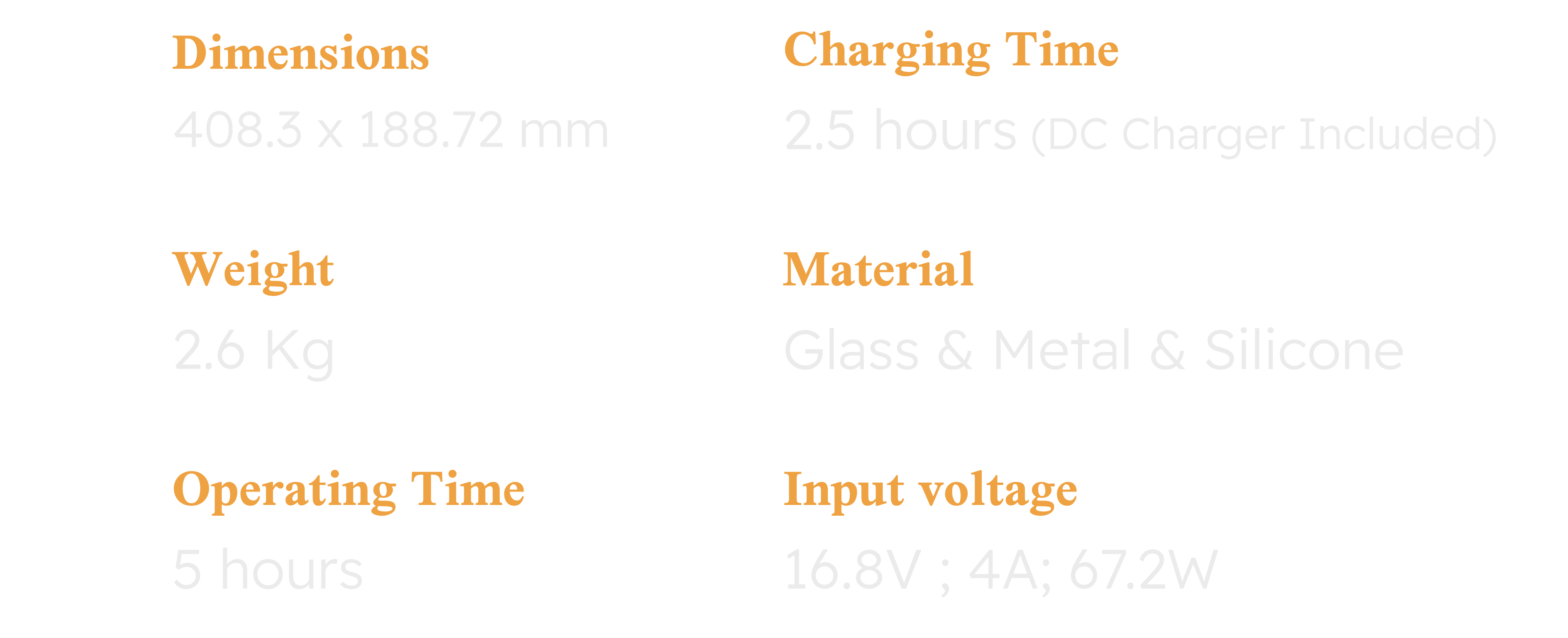 Specifications