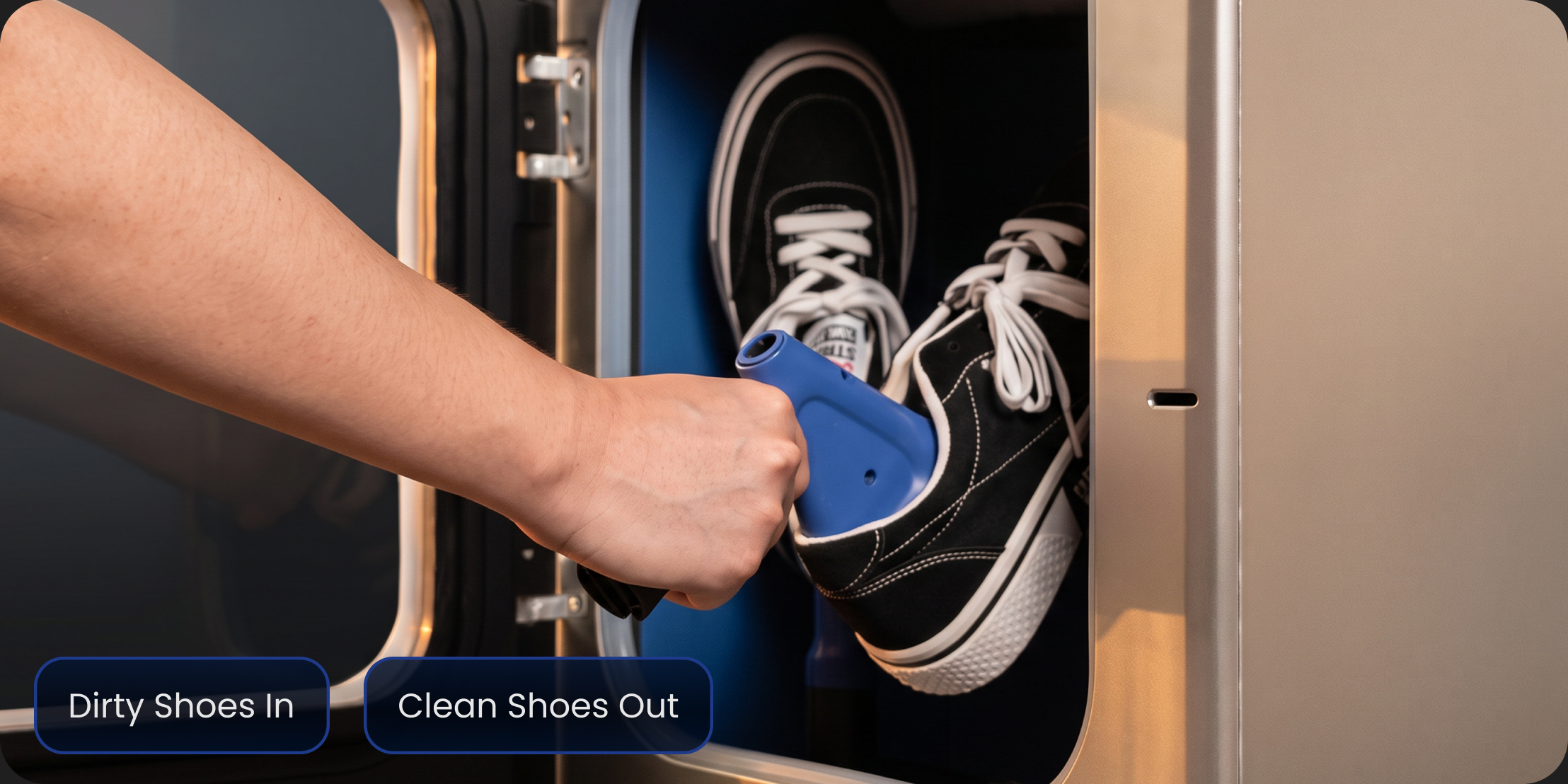 No more dirty shoes piling up