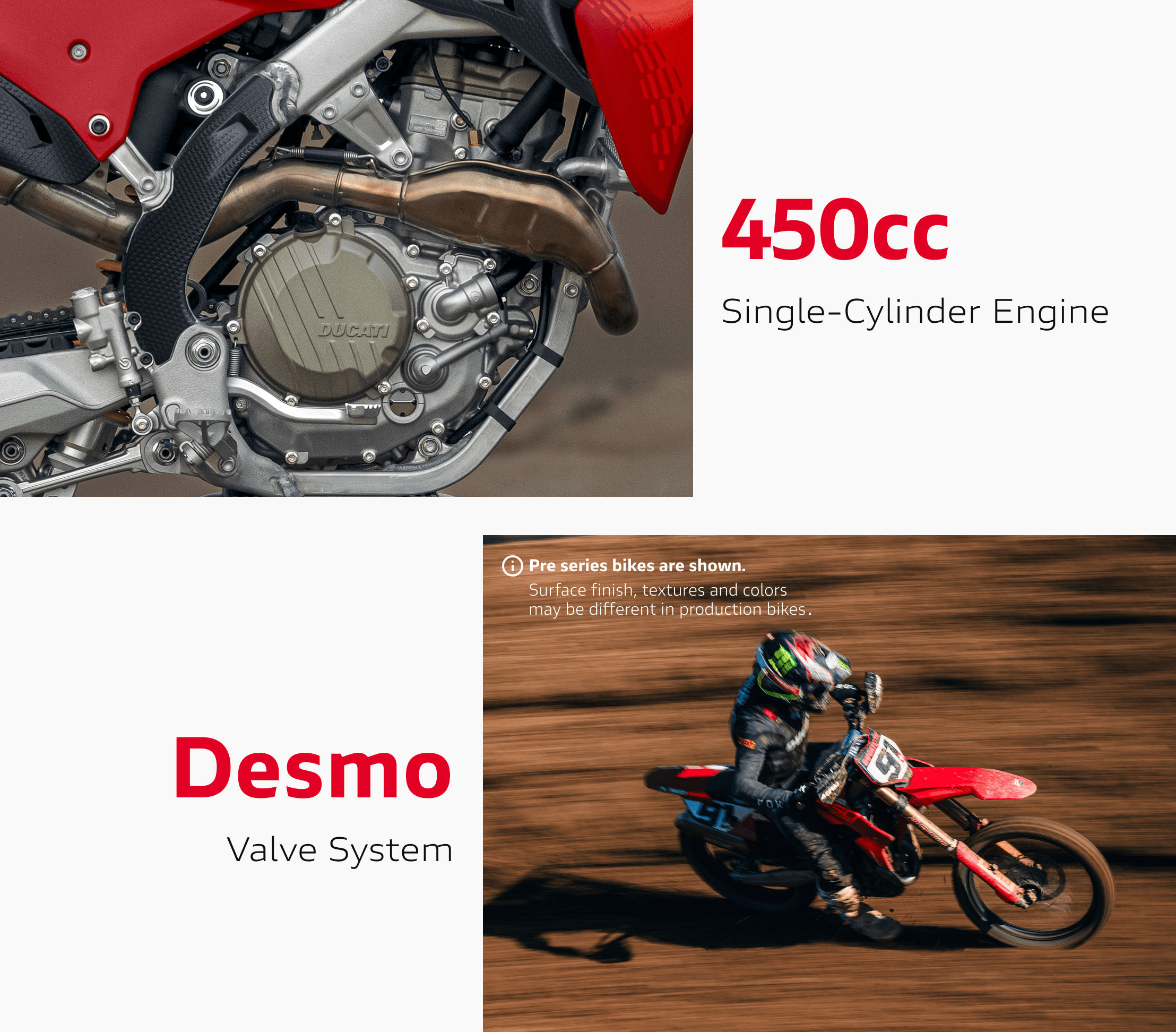 Desmo Power. Only From Ducati.