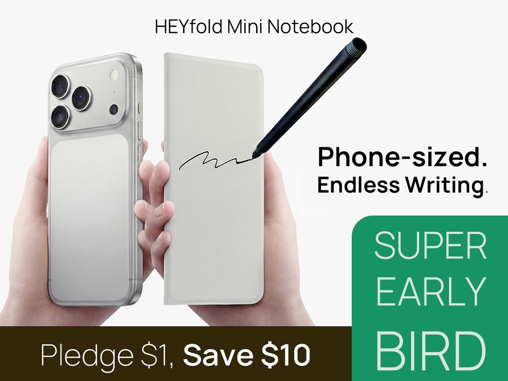 HEYfold Mini: A Reusable Notebook System for Life on the Go