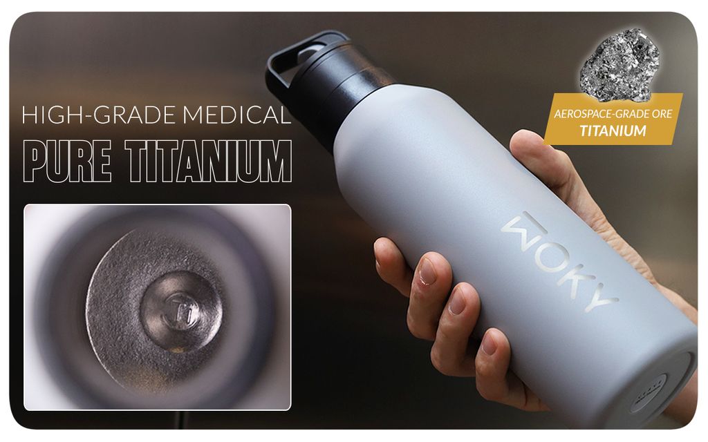 CRAFTED FROM HIGH-GRADE MEDICAL PURE TITANIUM