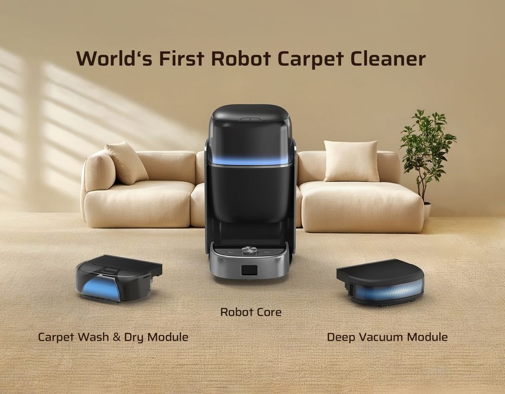 Robotin R2: World's First Robot Carpet Cleaner 