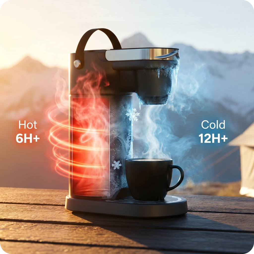 Keeps Water Hot Or Cold For Hours