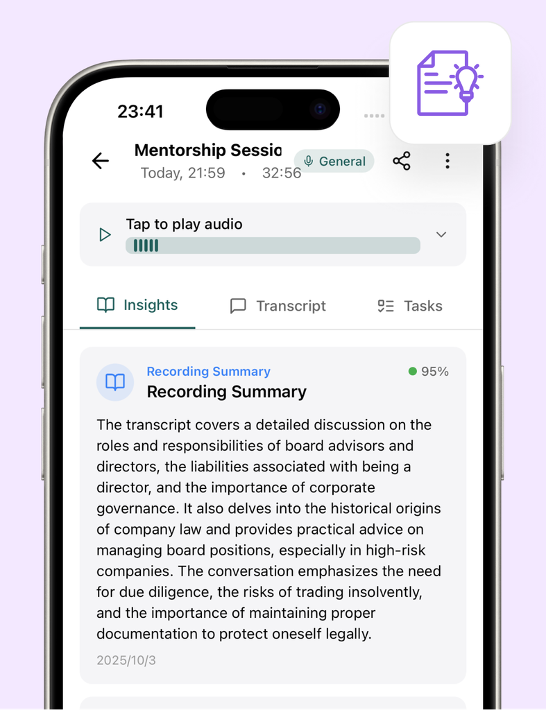 Keep Up with Summaries