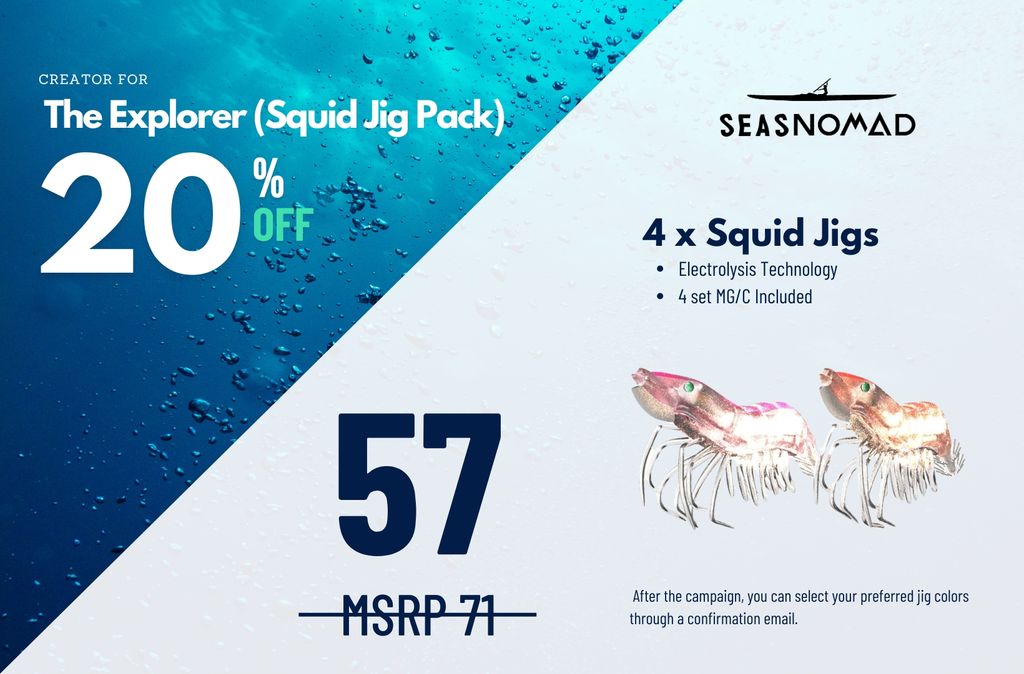 SeasNomad The Explorer (Squid Jigs Pack) Reward