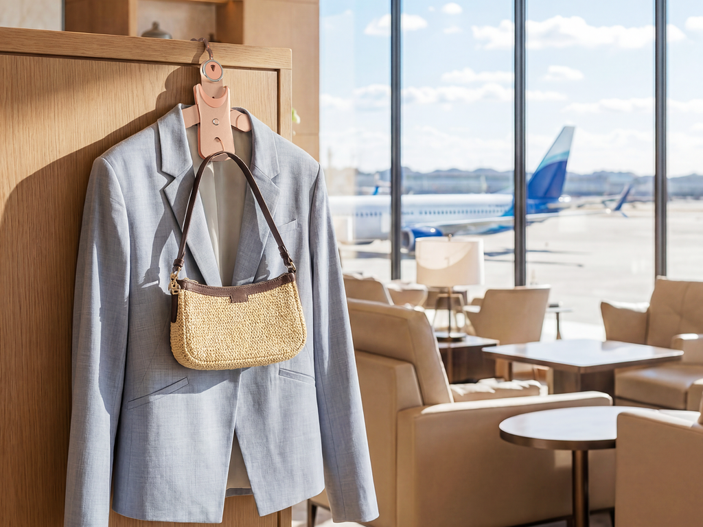 Winger™: A place to hang your coat & bag anywhere.