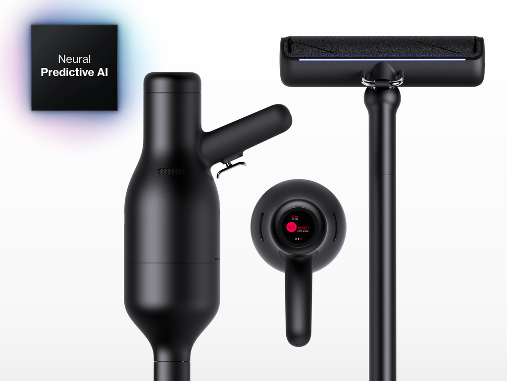 Fraction: AI Powered Vacuum. Designed to Defy Time