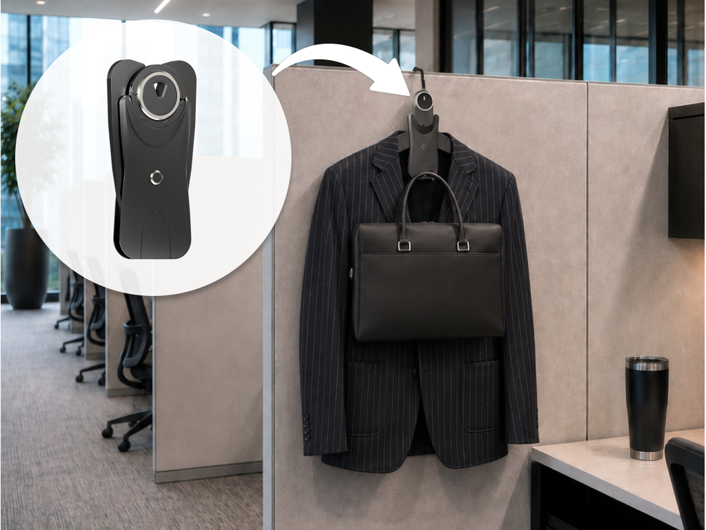Winger™: Holds your bag. And jacket. Anywhere.