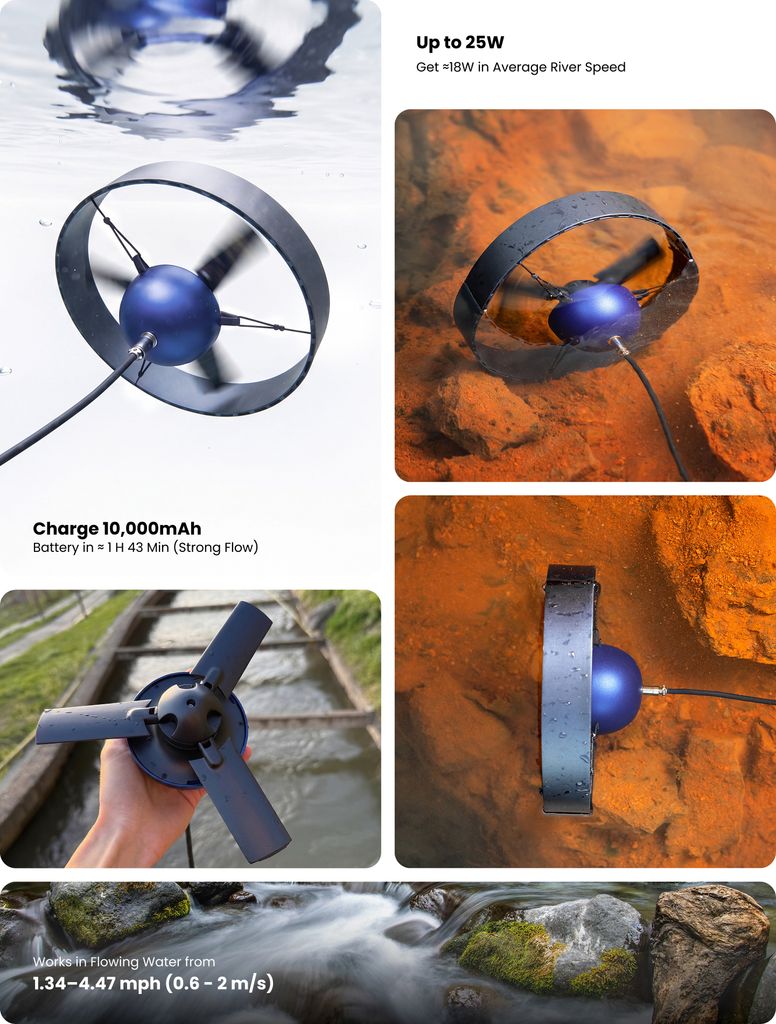 Turn Flowing Water Into Power