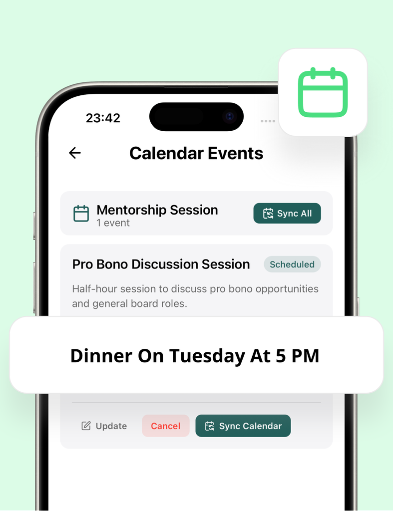 Talk, and It’s on Your Calendar