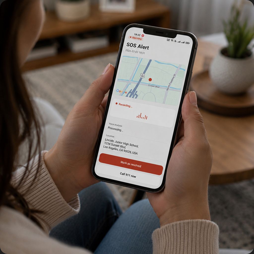 Location Sharing & Proactive Safety Alerts