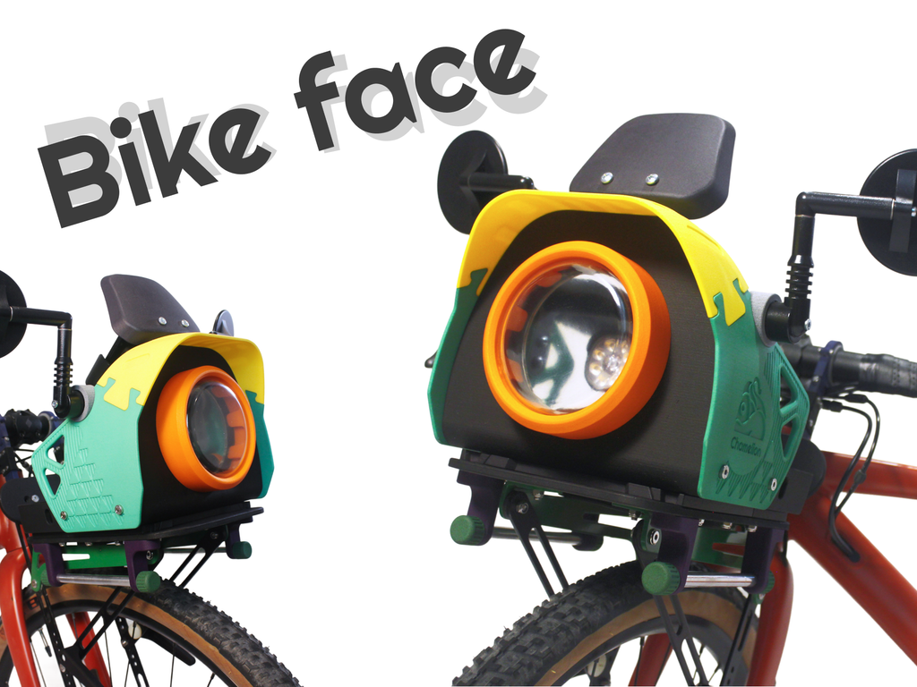 A cargo system that gives your bike a face
