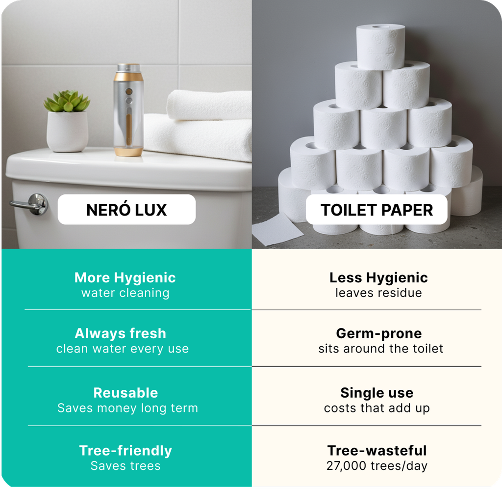 Toilet Paper Doesn’t Clean — It Just Smears.