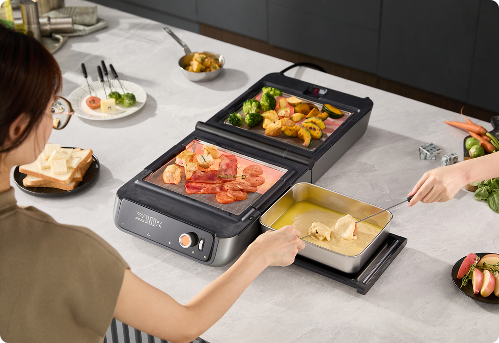 Grill & Boil at the Same Time