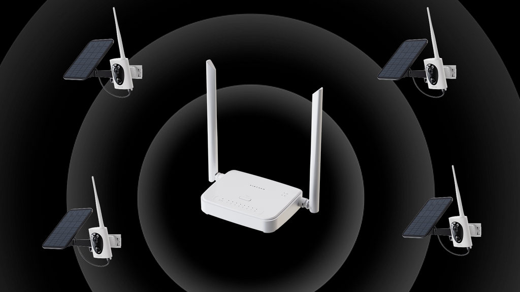 One Base Station, Four Cameras