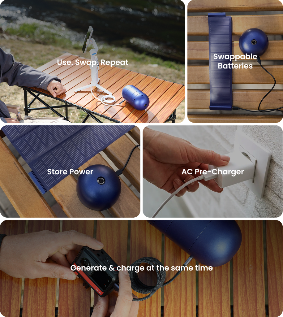 Generate Power with One. Use the Other.