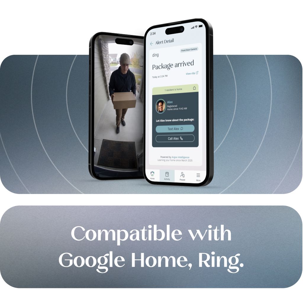 Integrates with Ring & Google Nest Cameras