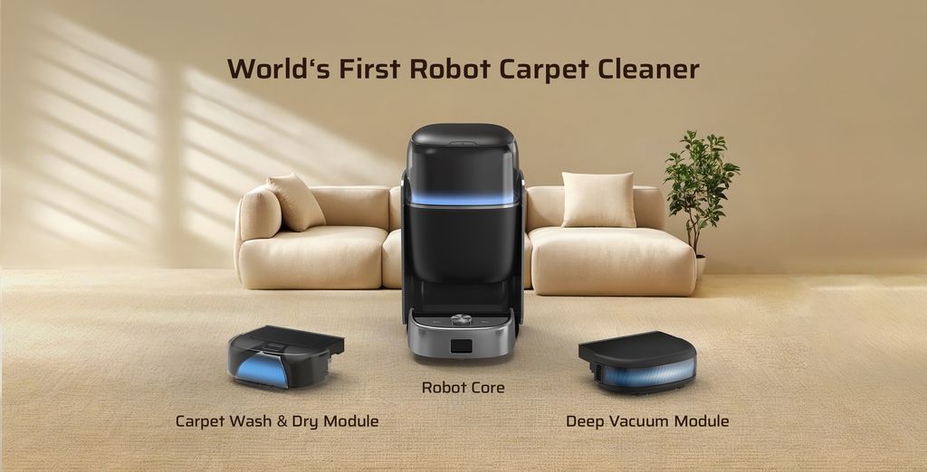 Robotin R2: World's First Robot Carpet Cleaner 