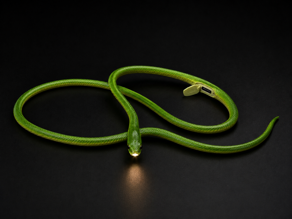 Snake first. Reading light second. 