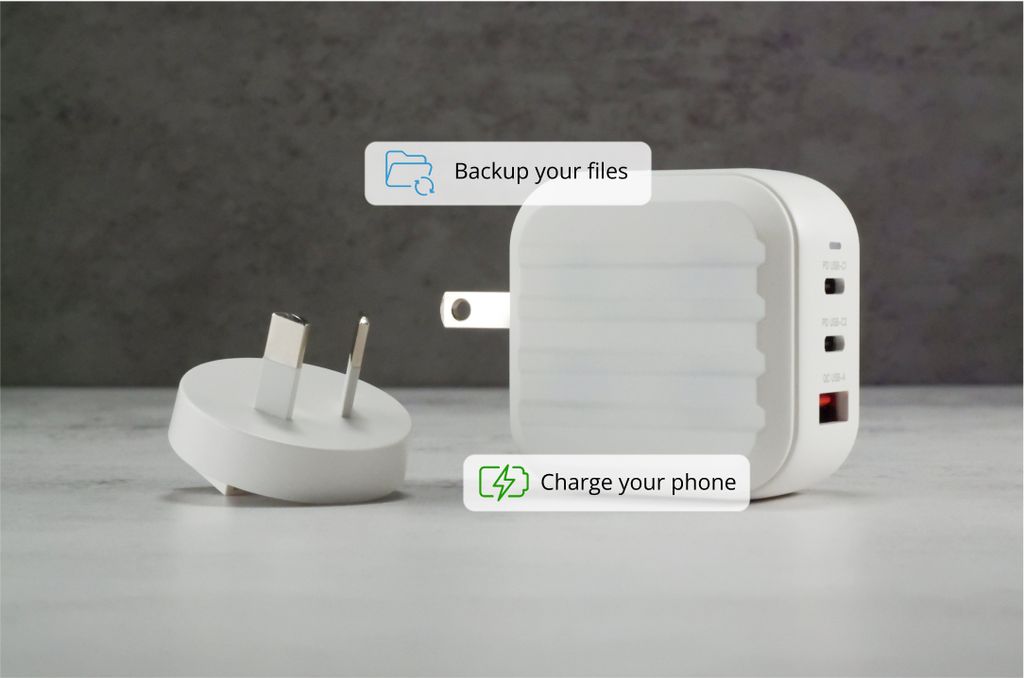 MemKeeper: Back Up and Charge Your Phone in One