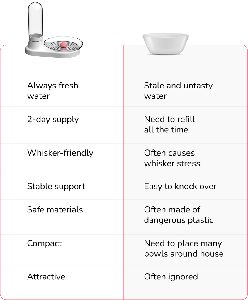 KittySpring vs Regular bowls