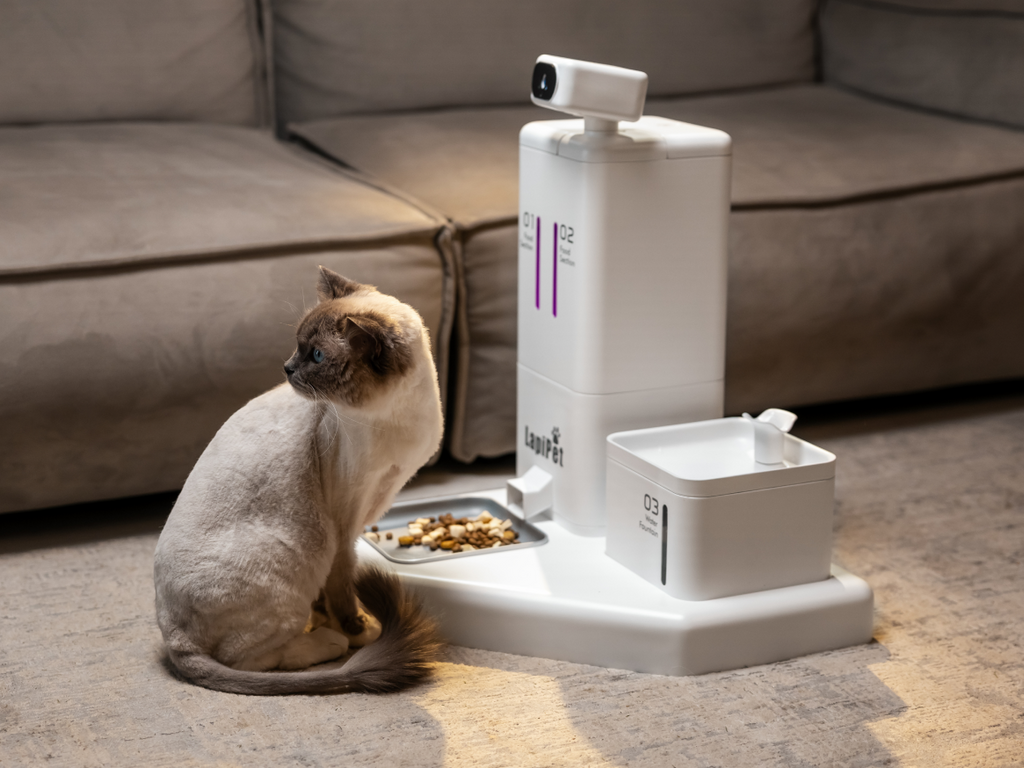 Lapi Pet: 3-in-1 Pet Feeder, Water Dispenser & AI Camer