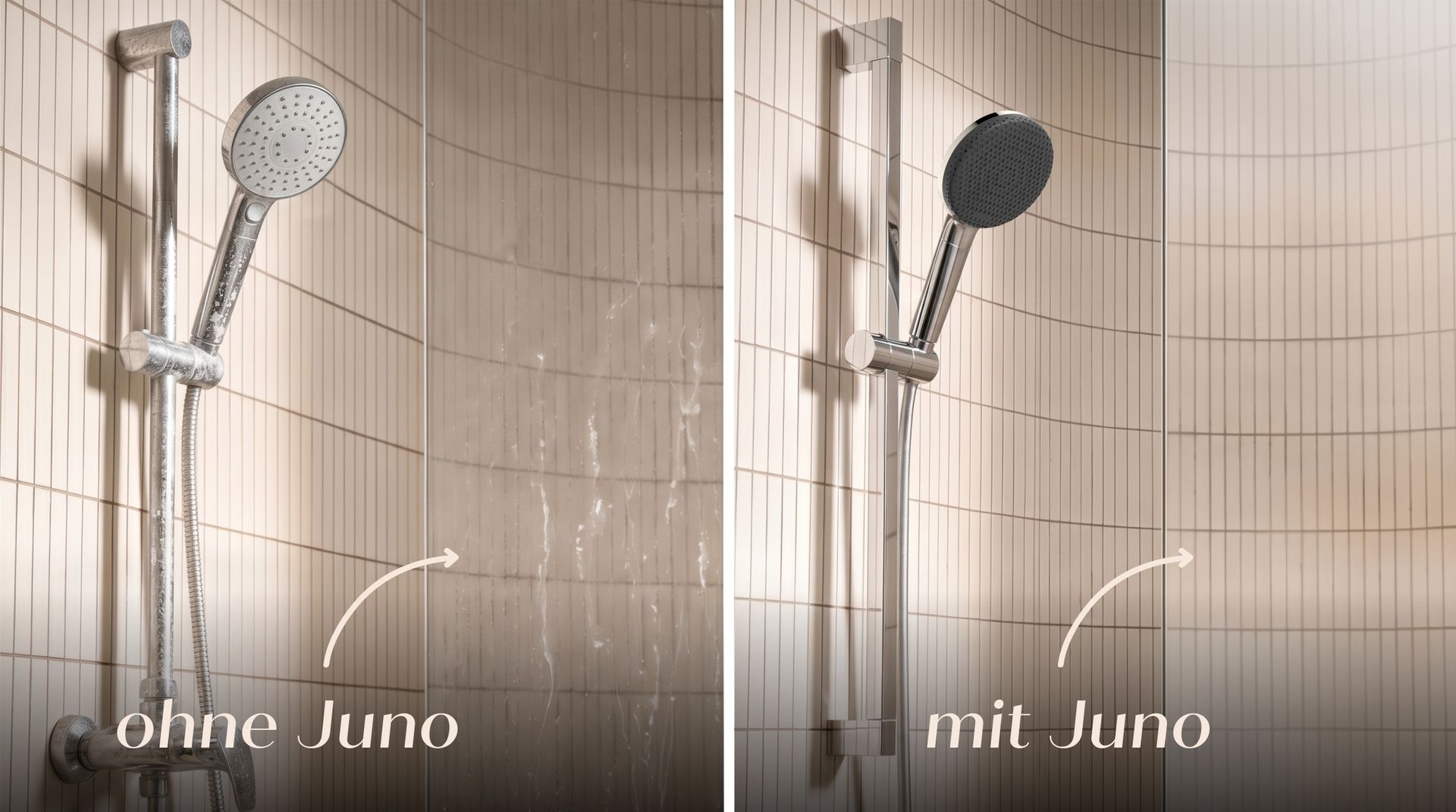 Eine saubere Dusche ohne Schrubben