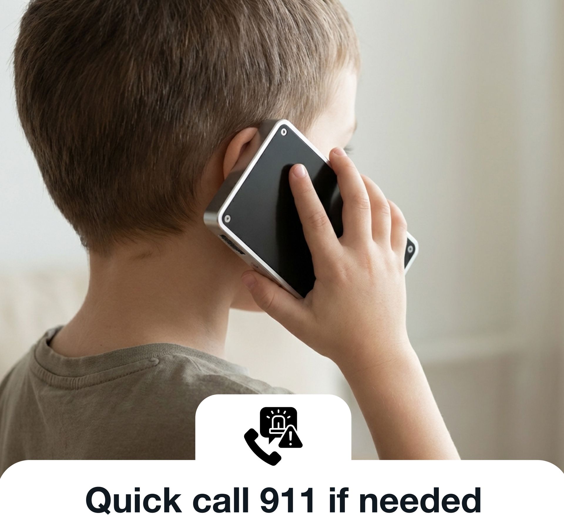 Emergency Calls easily within reach.
