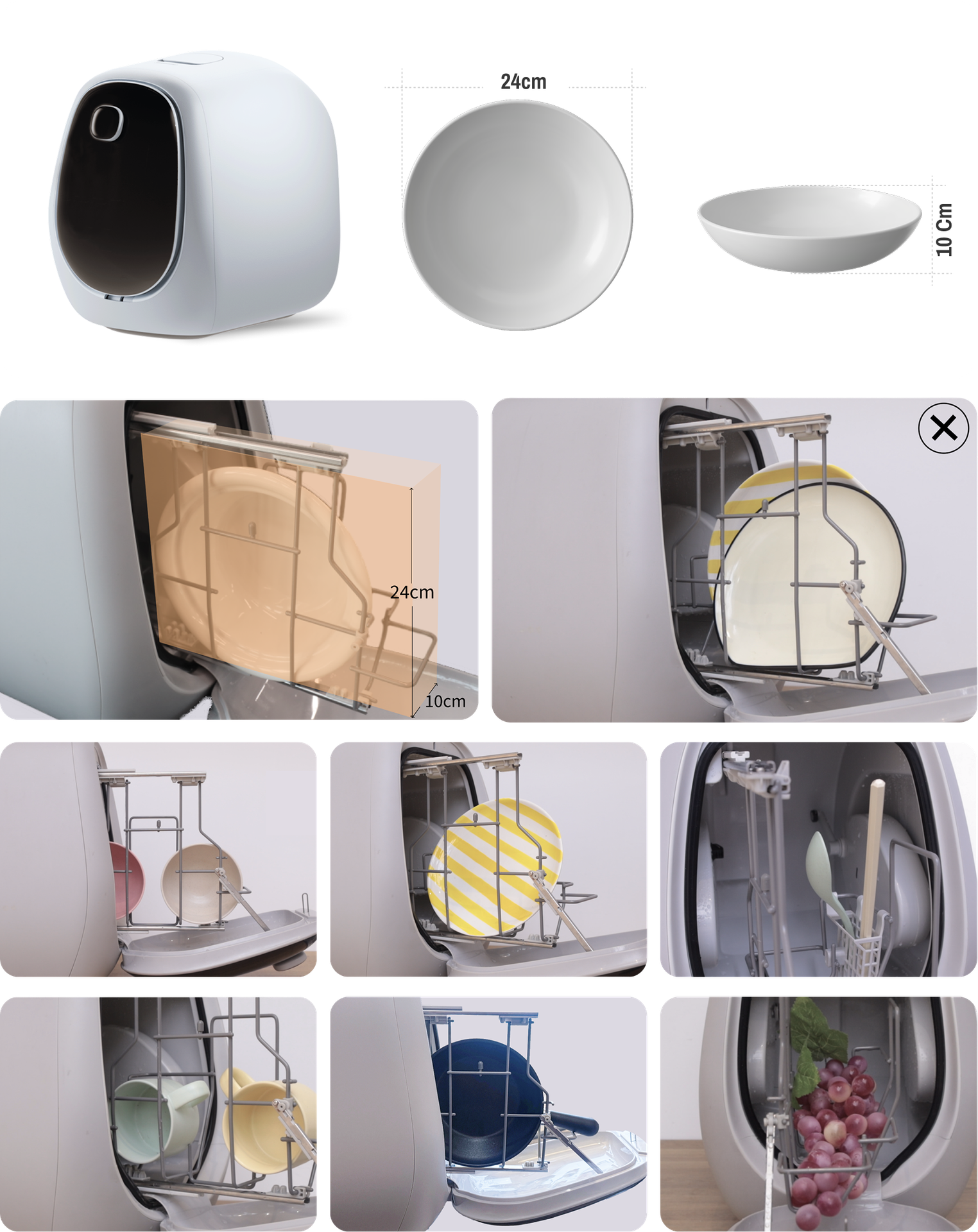 Tableware Sizes & Placement Guide