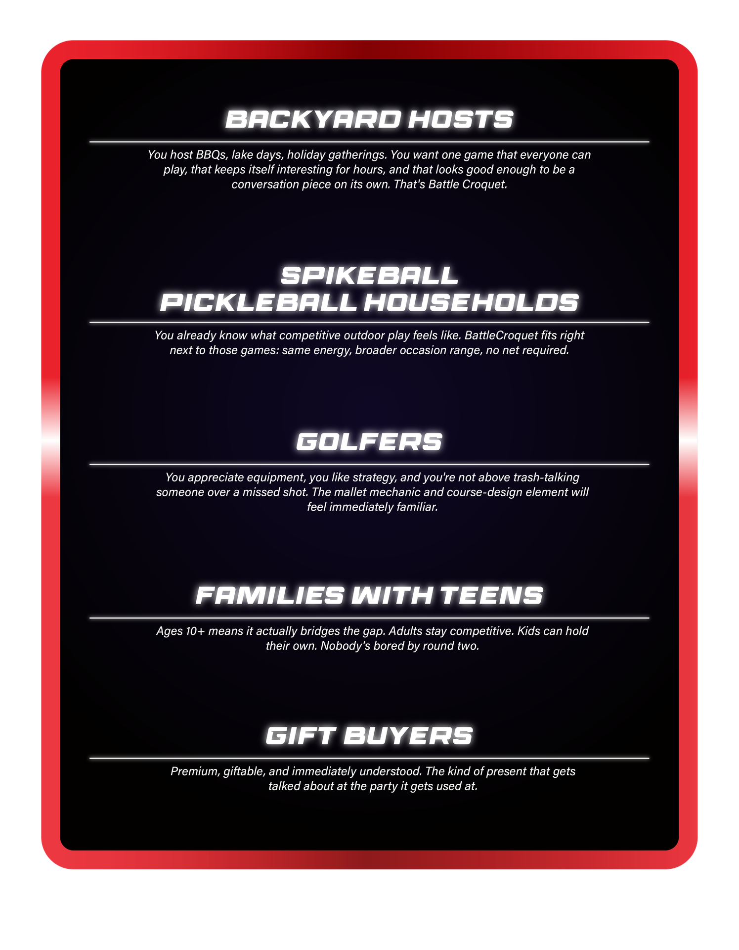 For anyone who hosts, competes, or wanna have fun.
