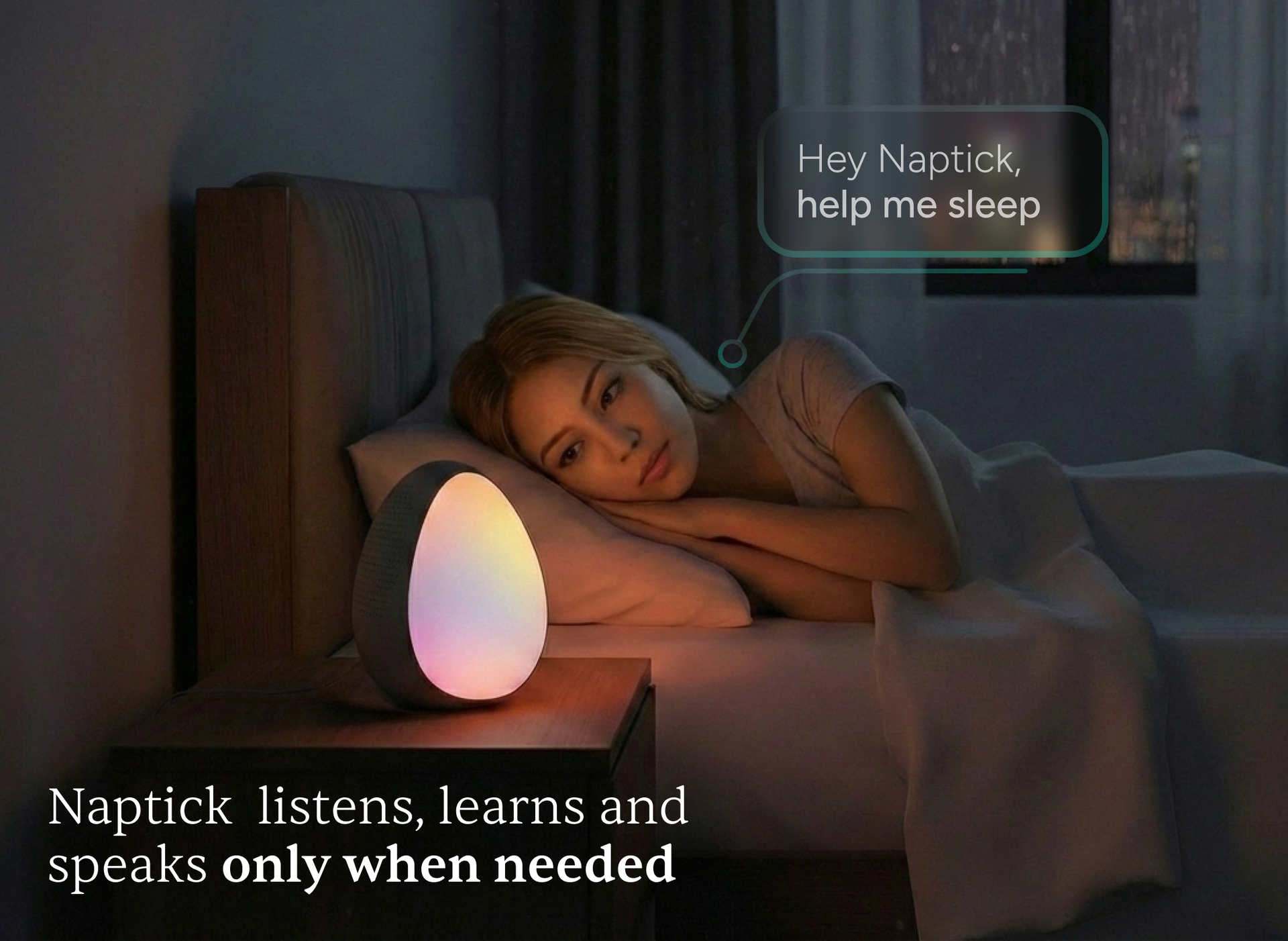 Your 24/7 Personal Sleep Coach. Right by Your Bed