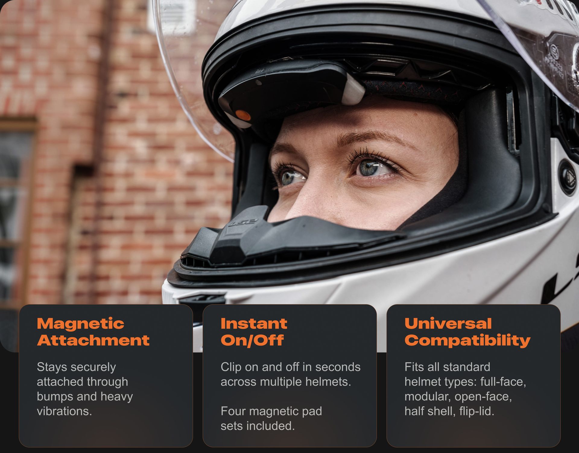 Works With Standard Helmet Types
