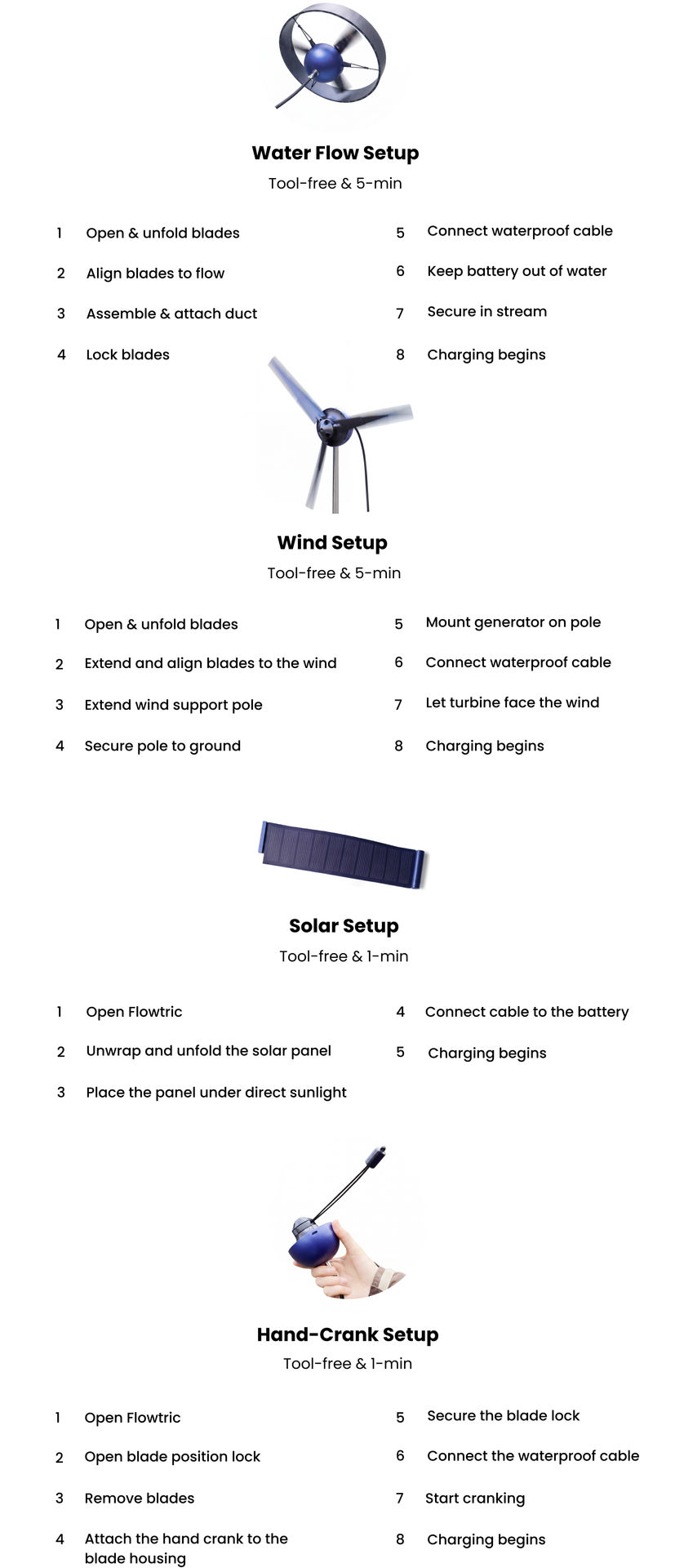 Setup Guide for All Power Sources
