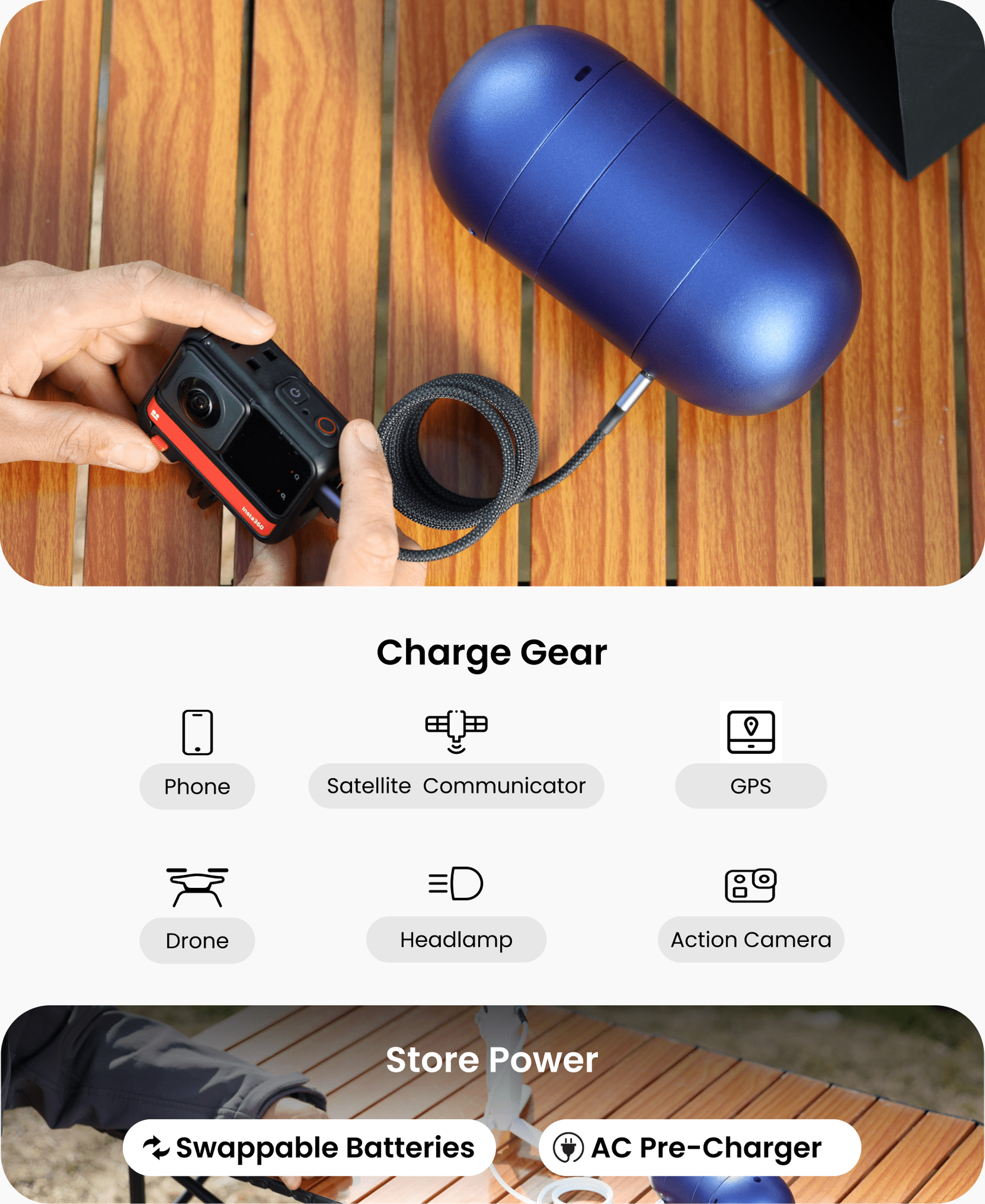 Generate Power with One. Use the Other.