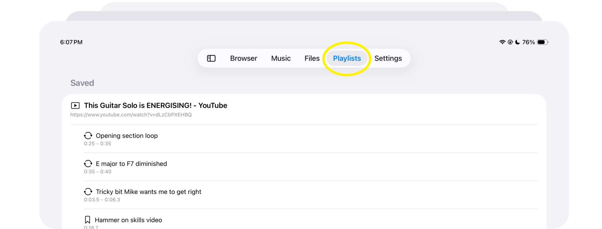 Keep Your Best Material Ready