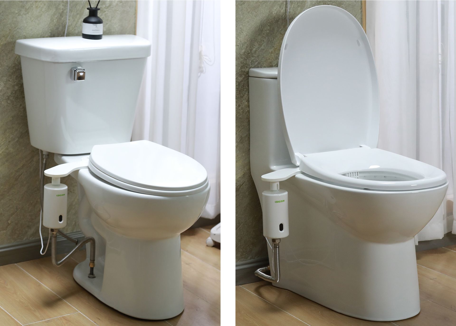 No drilling, No mods – Uses Your Existing Toilet 
