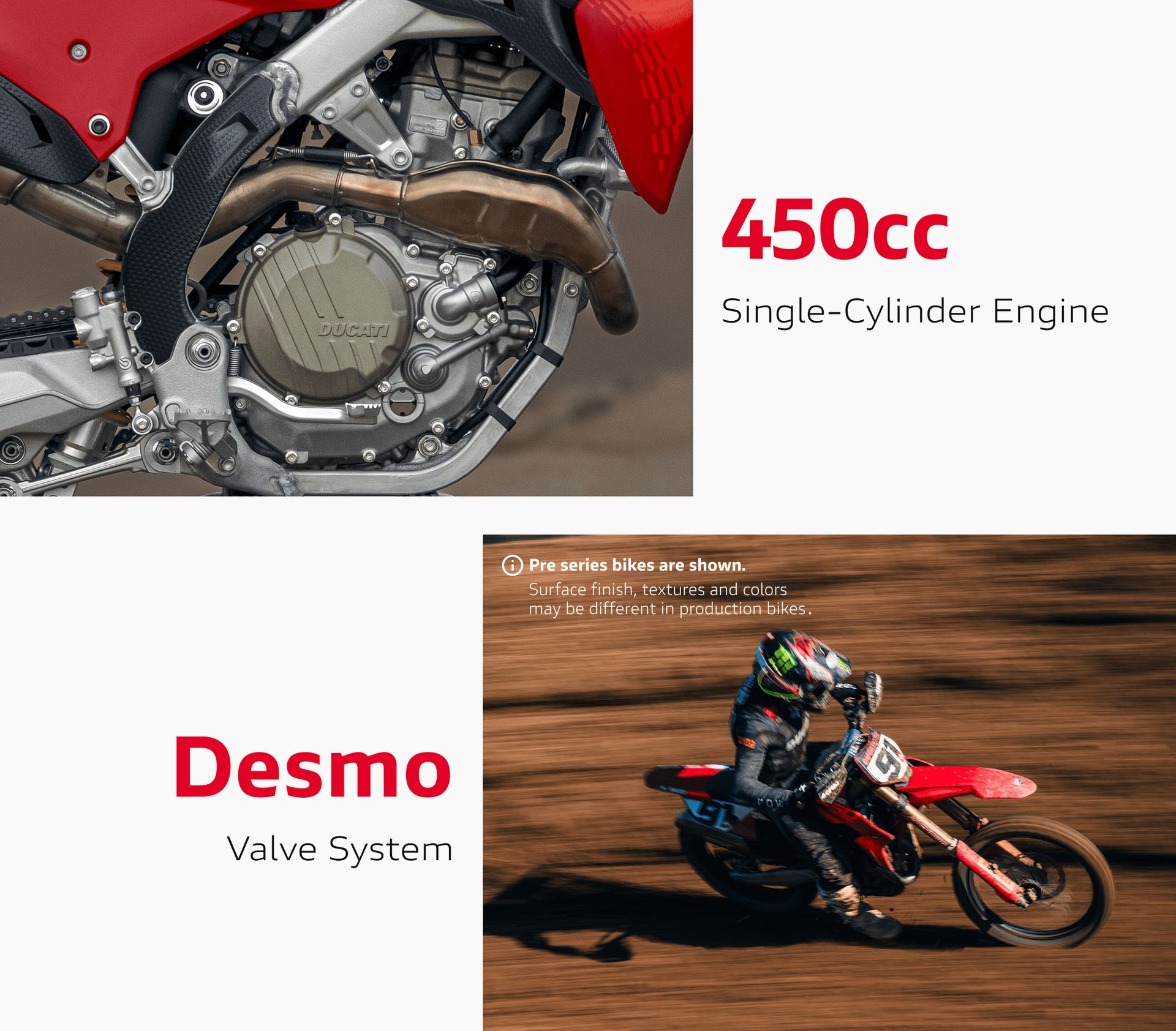 Desmo Power. Only From Ducati.
