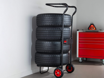 MotoMaster Tire Dolly: Tire Handling Made Easy