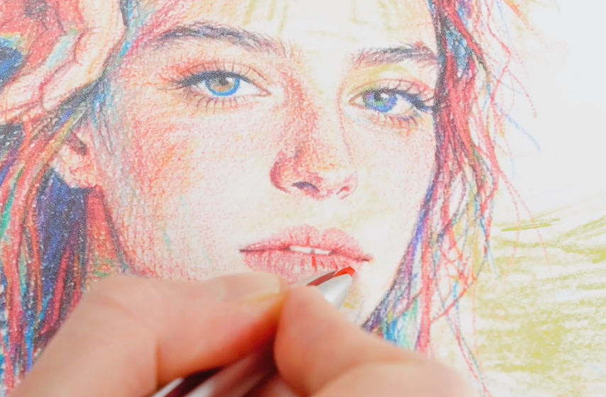 ART PROCESS BASED ON ONE PEN