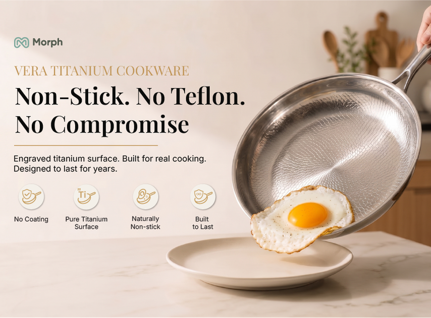 Vera Titanium Cookware | Non-Stick. No Teflon. No Compromise