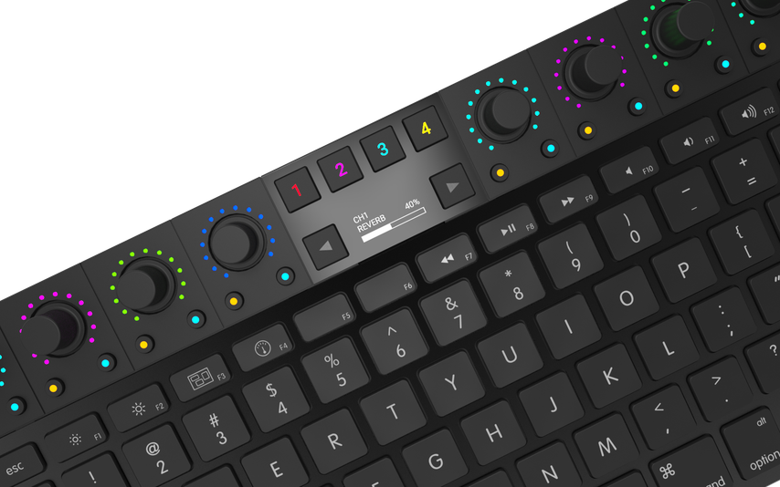 Compact and dedicated controls.