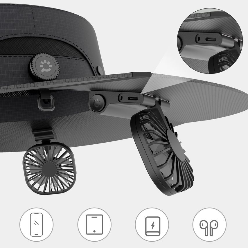 Stay Charged with SolExplor Solar-power Hat