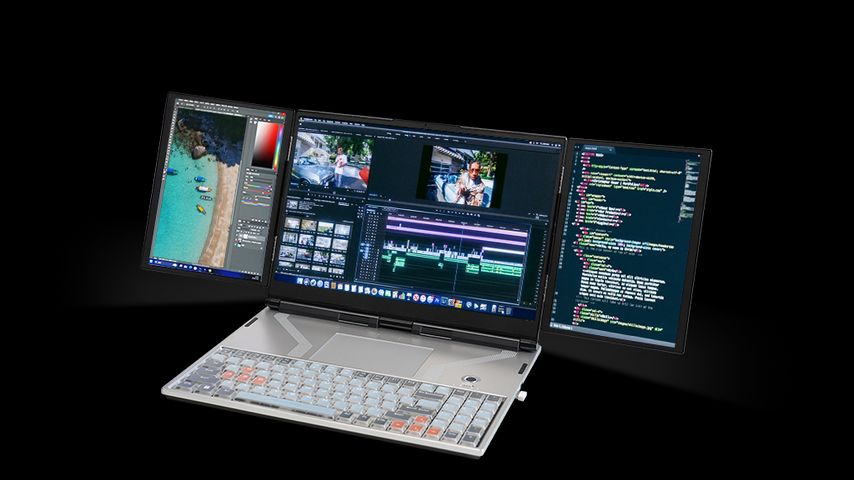TriMax Pro: 1st Triple Screen Laptop for Productivity